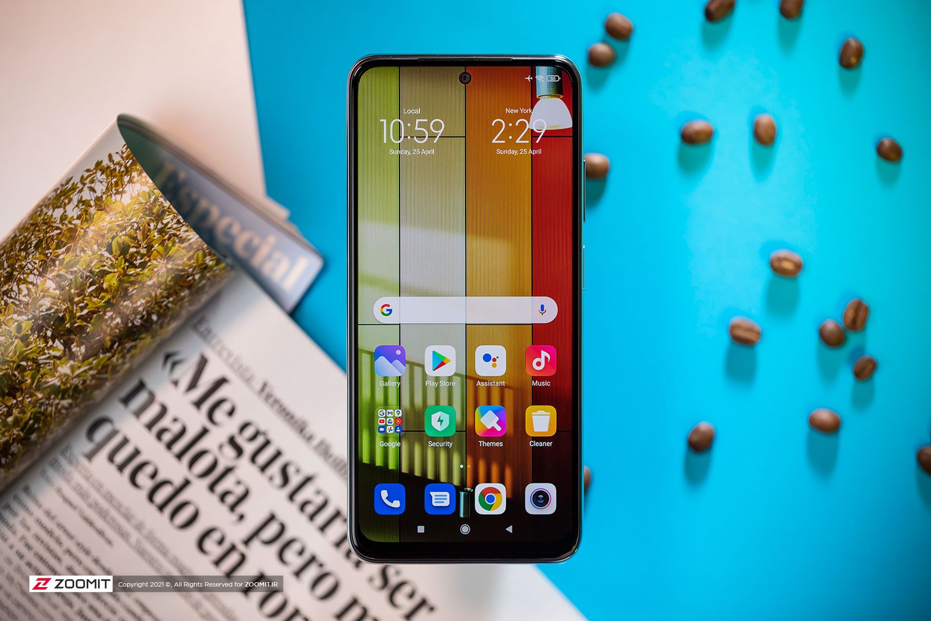 رابط کاربری MIUI 12 روی گوشی ردمی نوت ۱۰ شیائومی