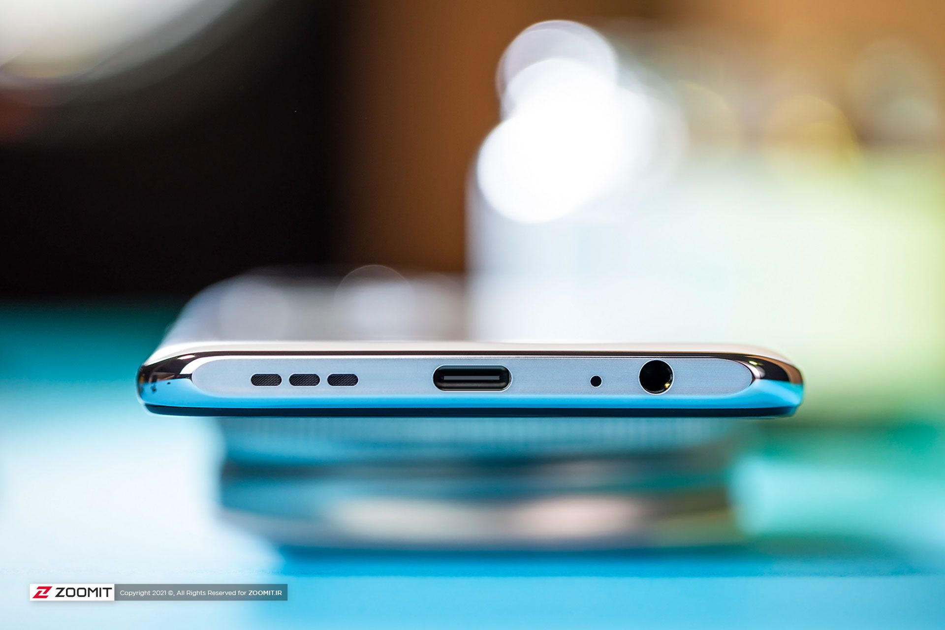 دریچه اسپیکر، پورت شارژ USB-C و جک هدفون گوشی ردمی نوت ۱۰ شیائومی
