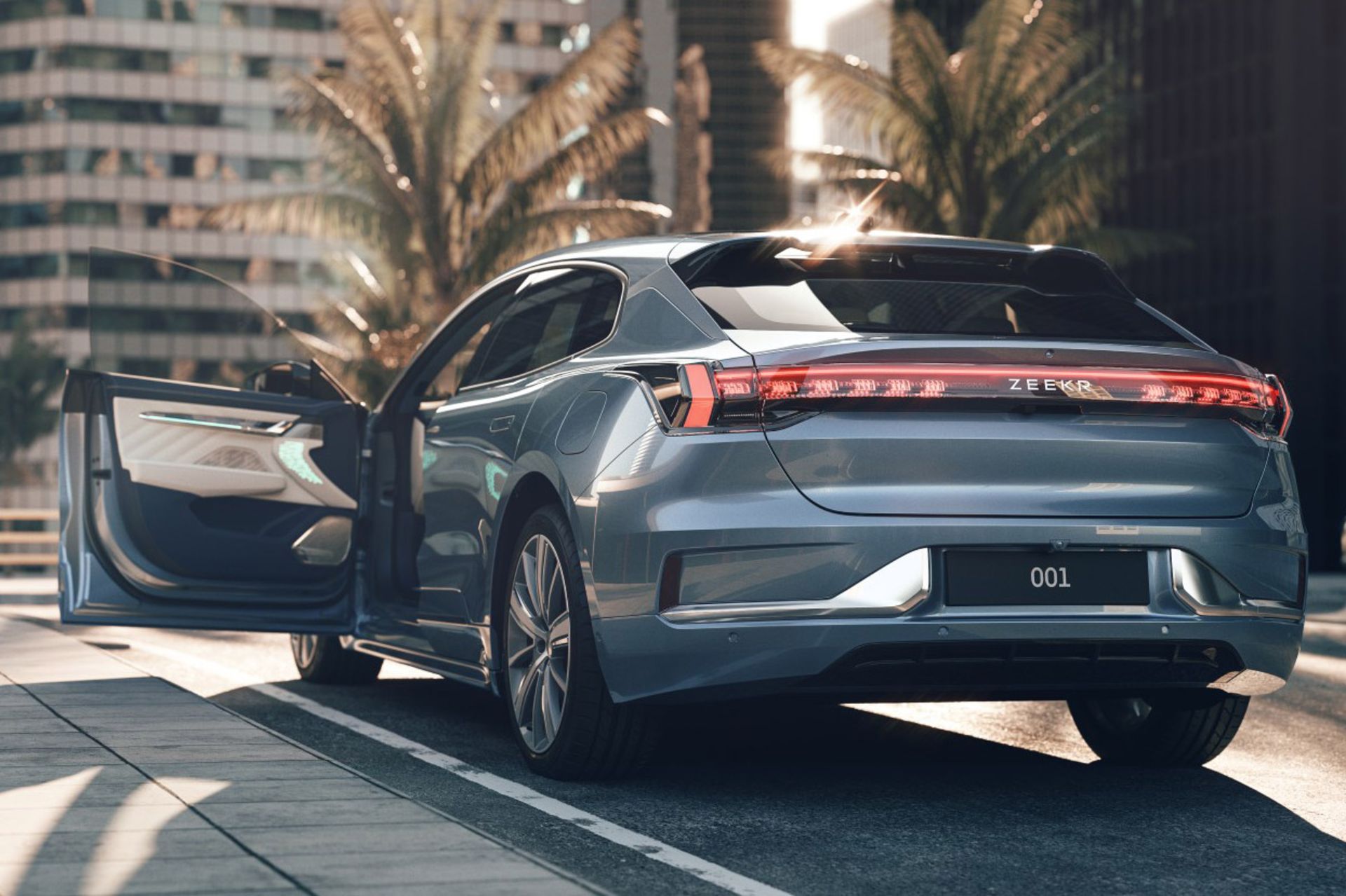 نمای پشت جیلی زیکر Geely Zeekr 001