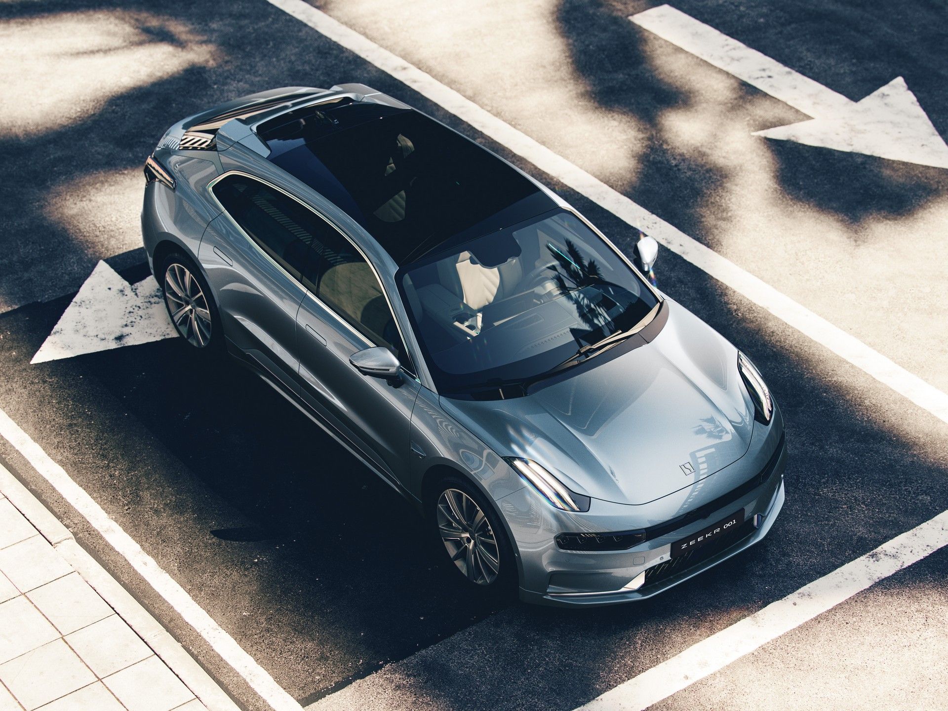 نمای بالا جیلی زیکر Geely Zeekr 001