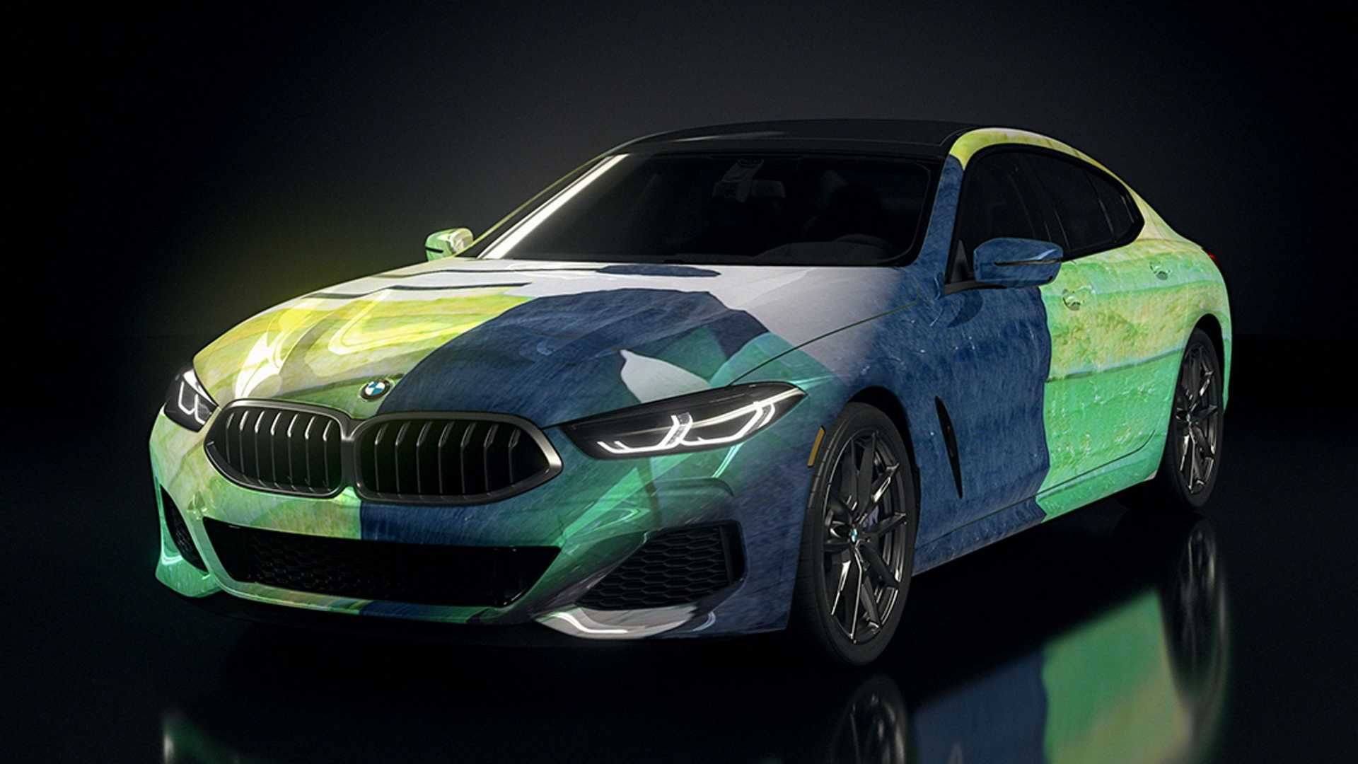 مرجع متخصصين ايران بي ام و سري 8 گرن كوپه / BMW 8 Series Gran Coupe رنگ سبز هوش مصنوعي