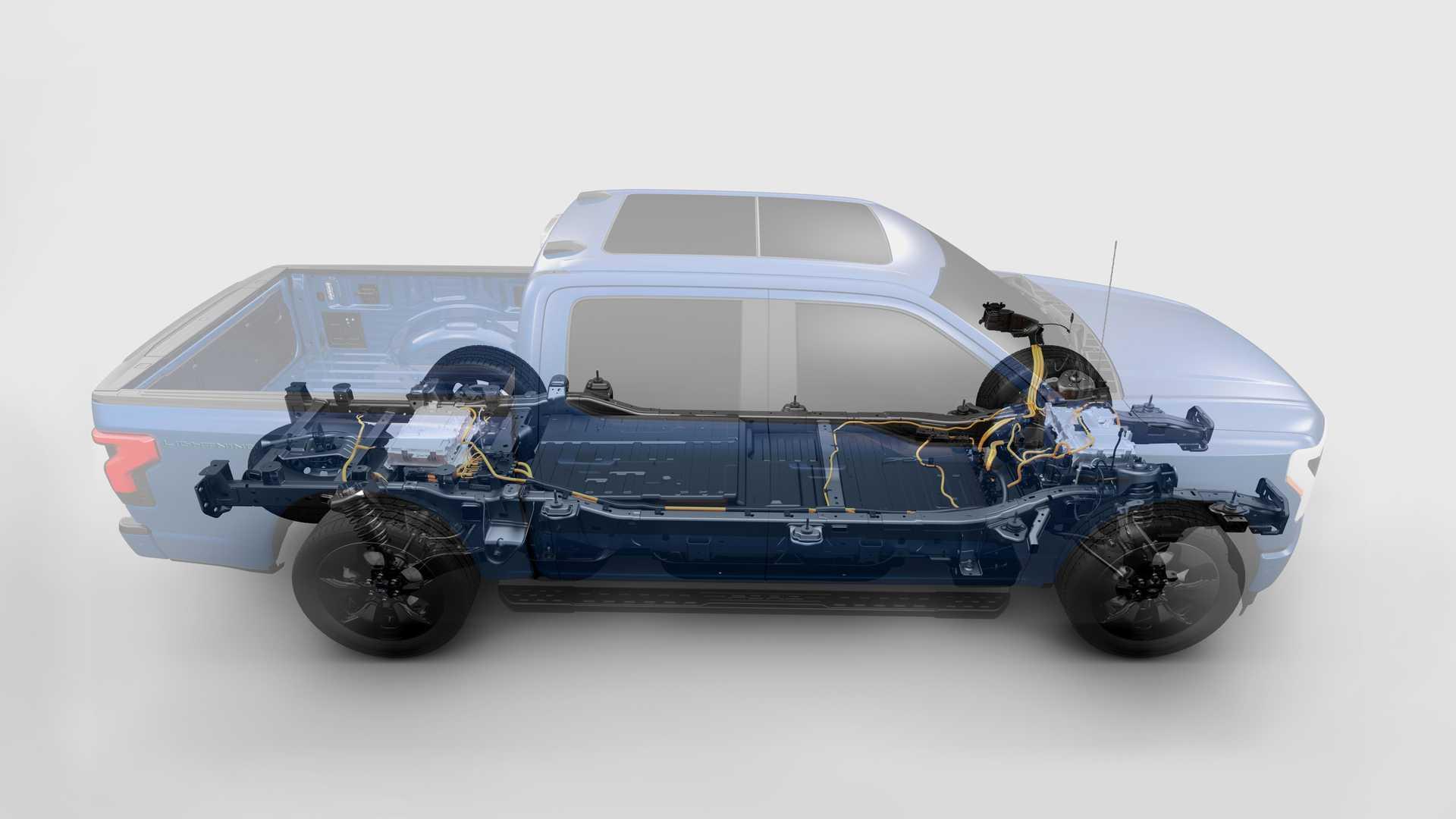 نمای فنی فورد اف150 لایتنینگ Ford F-150 Lightning