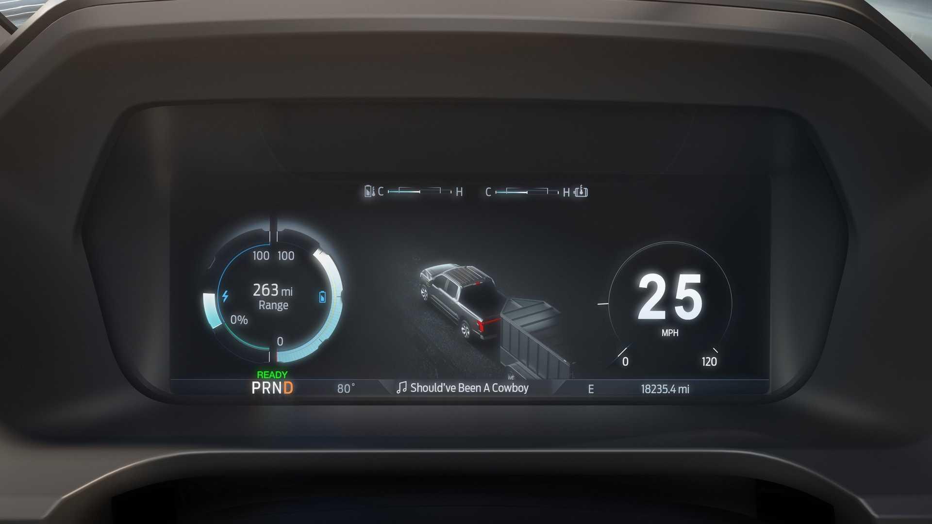 پنل پشت فرمان فورد اف150 لایتنینگ Ford F-150 Lightning