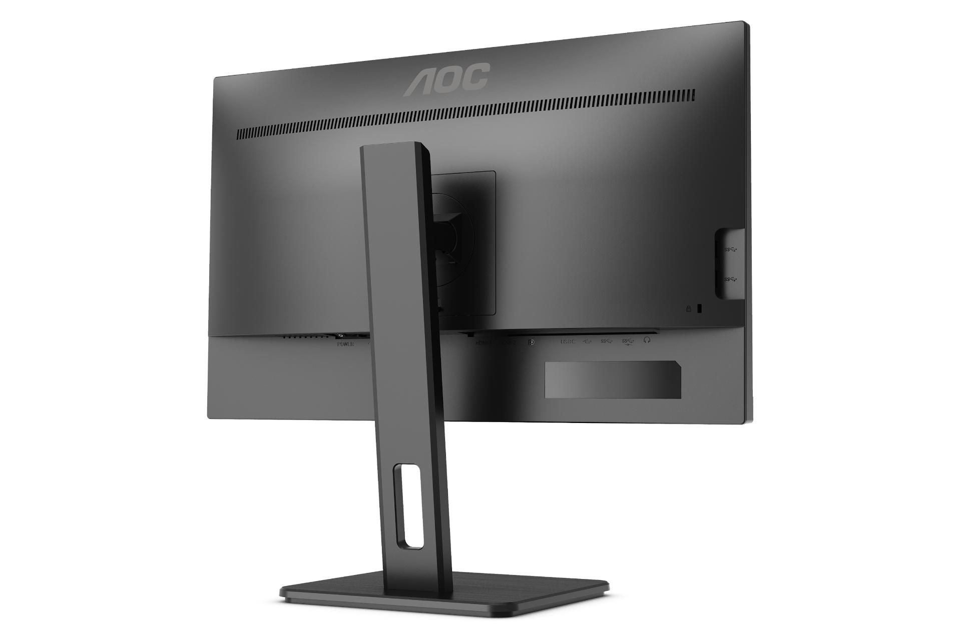 نمای راست پنل پشت مانیتور ای او سی 24 اینچ مدل AOC 24P2C FHD