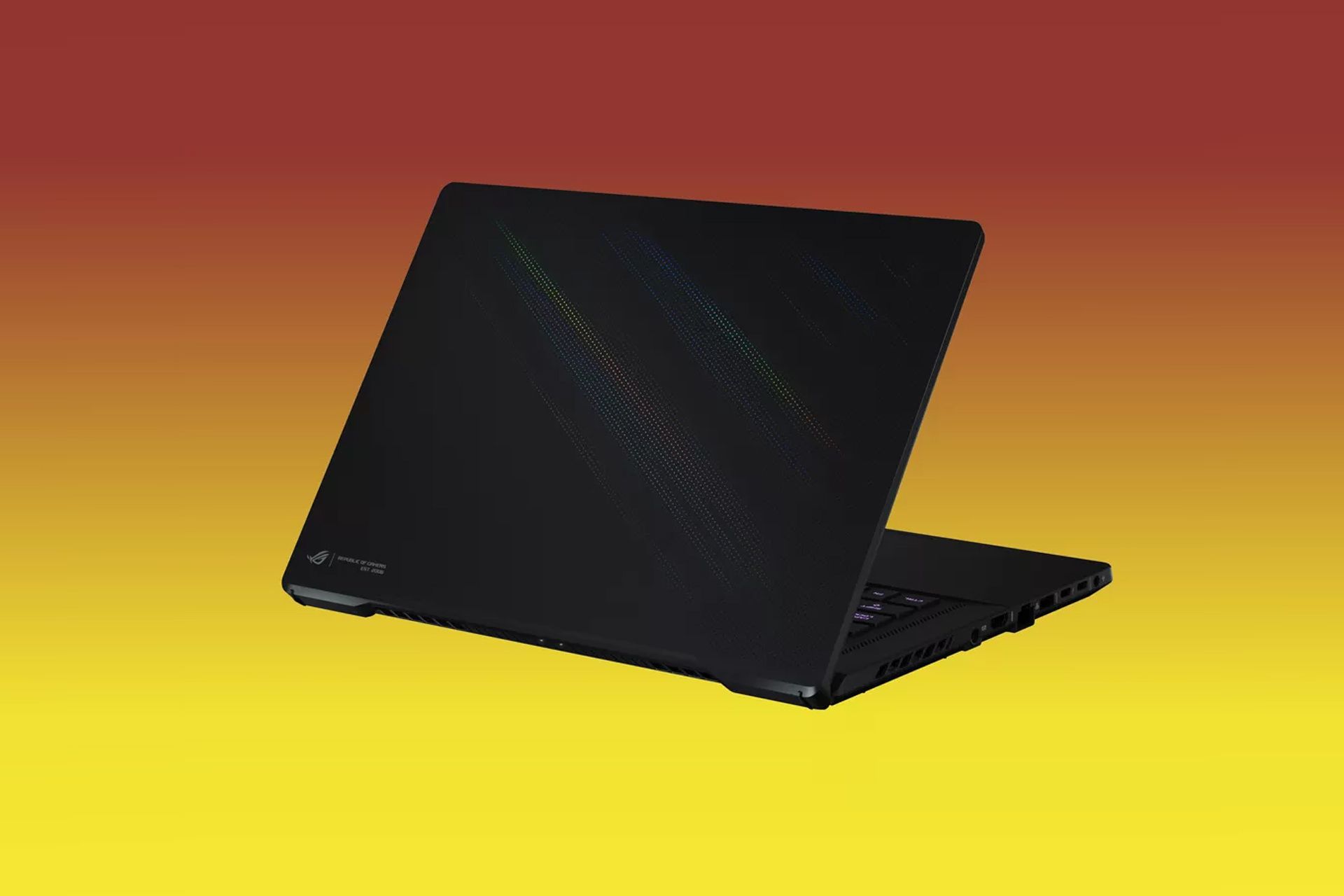 لپ تاپ ایسوس Asus ROG Zephyrus M16 از نمای پشت رندر