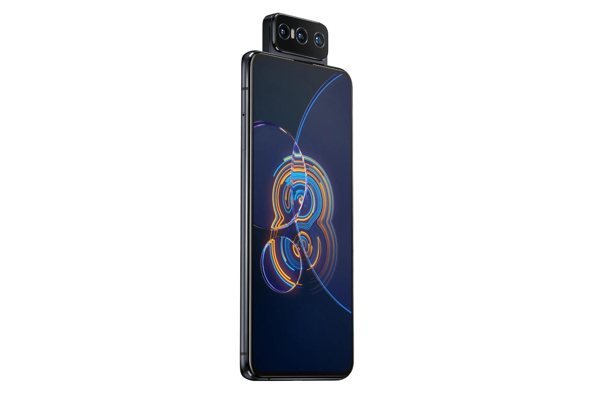 نمای چپ دوربین گوشی موبایل ذن فون 8 فلیپ ایسوس Asus Zenfone 8 Flip مشکی
