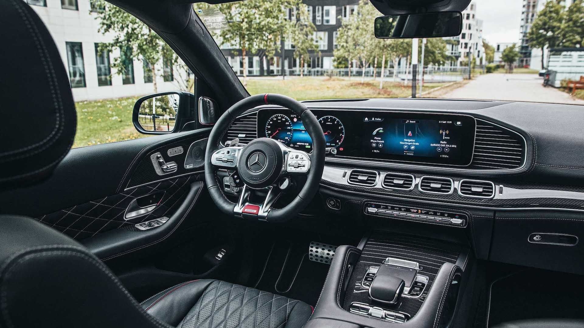 کابین و داشبورد شاسی بلند برابوس مرسدس آ ام گ جی ال اس 63 / Brabus Mercedes-AMG GLS 63 مشکی رنگ