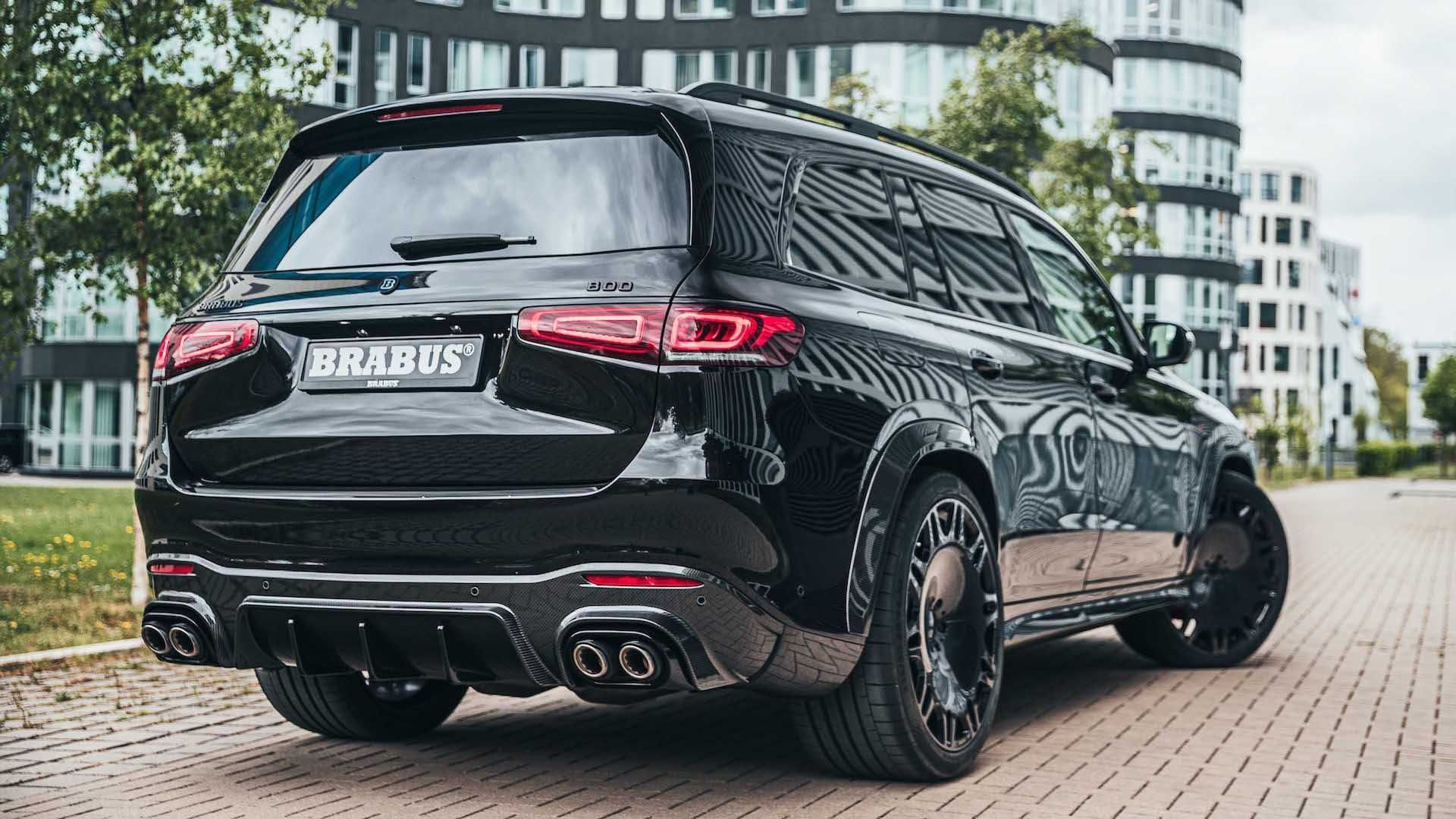 چراغ عقب شاسی بلند برابوس مرسدس آ ام گ جی ال اس 63 / Brabus Mercedes-AMG GLS 63 مشکی رنگ