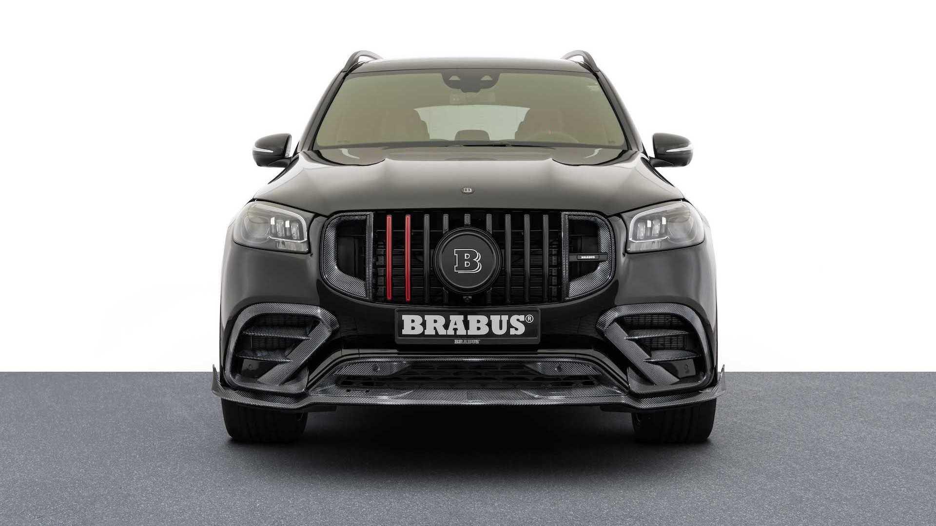 نمای جلو شاسی بلند برابوس مرسدس آ ام گ جی ال اس 63 / Brabus Mercedes-AMG GLS 63 مشکی رنگ