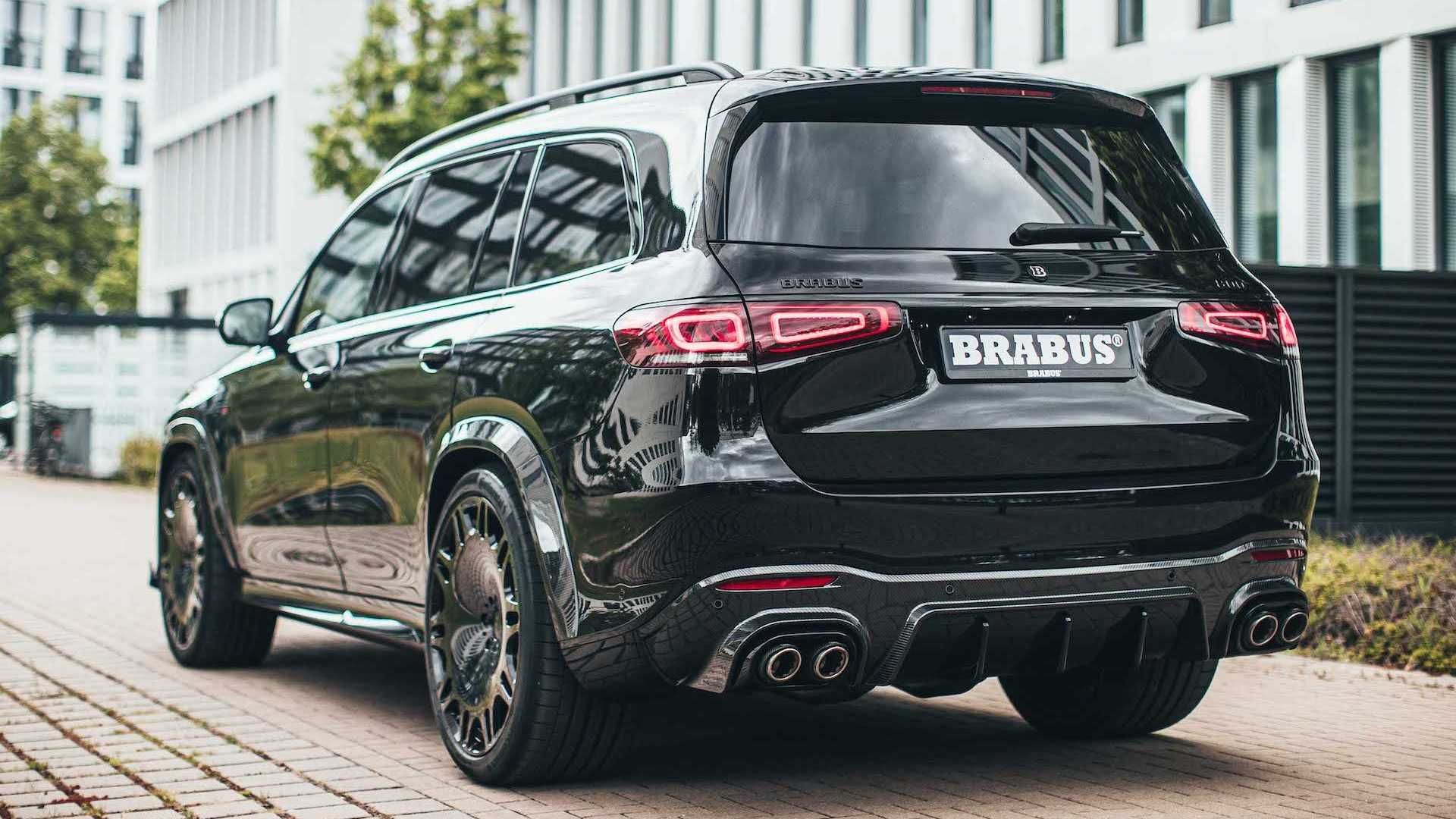 خروجی اگزوز شاسی بلند برابوس مرسدس آ ام گ جی ال اس 63 / Brabus Mercedes-AMG GLS 63 مشکی رنگ