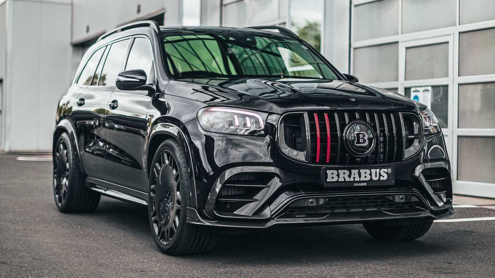 جلوپنجره شاسی بلند برابوس مرسدس آ ام گ جی ال اس 63 / Brabus Mercedes-AMG GLS 63 مشکی رنگ