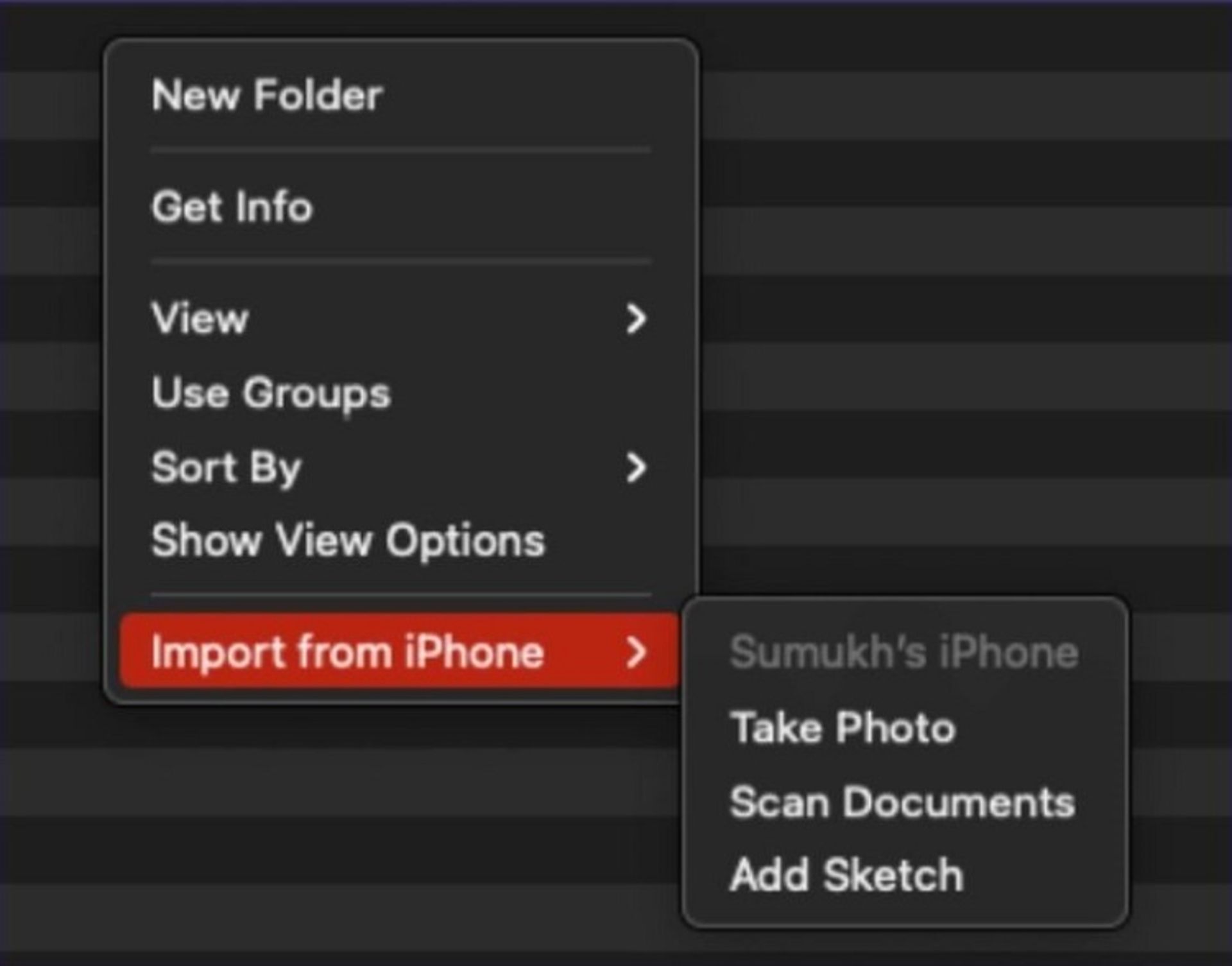 اسکن مدارک در مک با Continuity Camera 