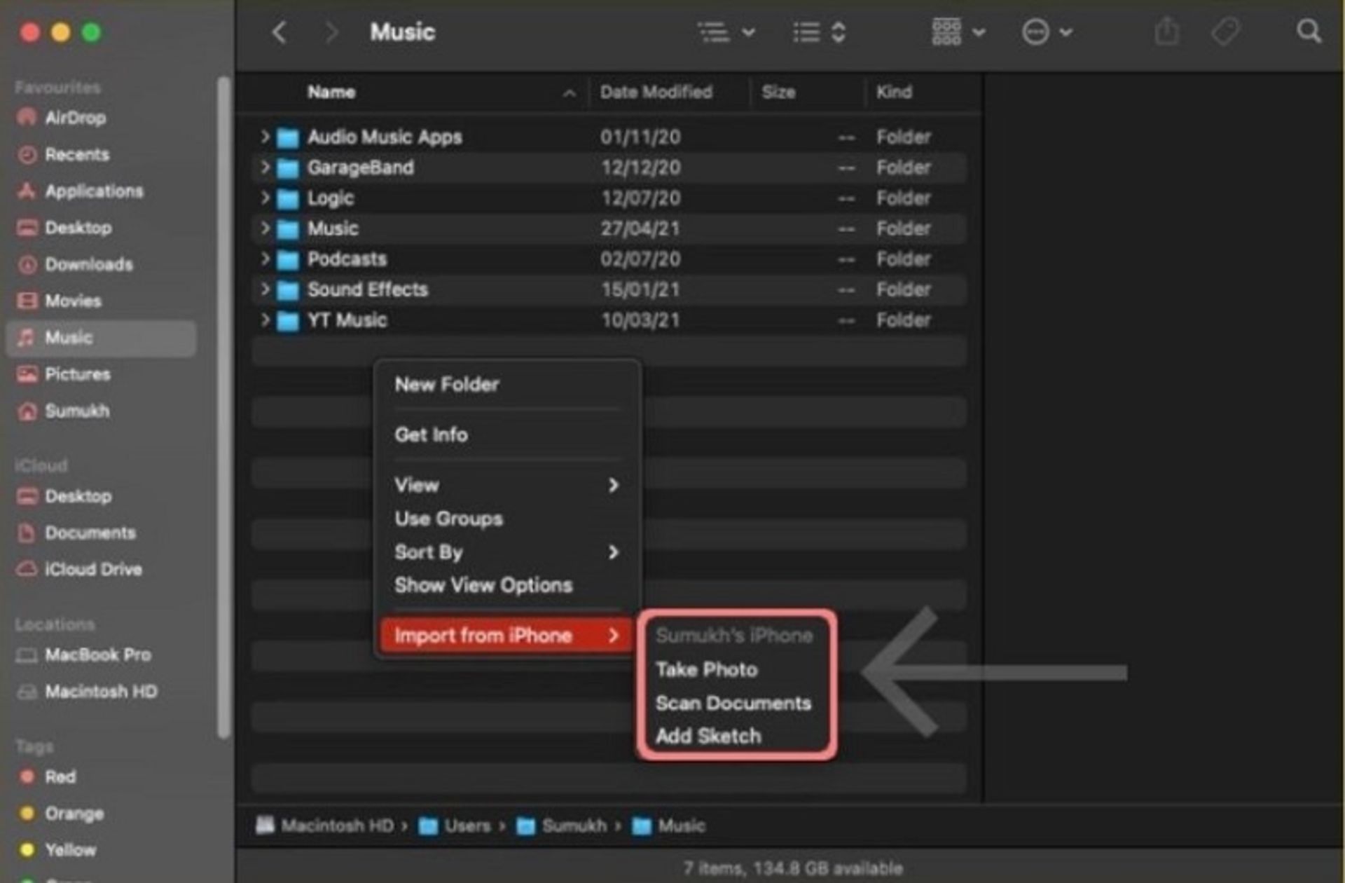 اسکن مدارک در مک با Continuity Camera 