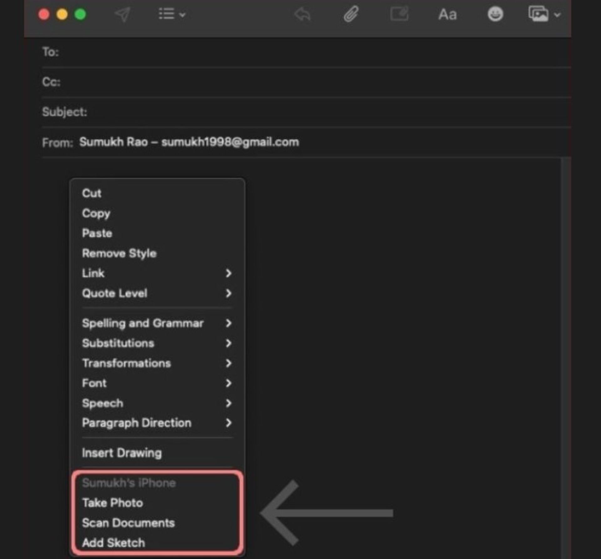 اسکن مدارک در مک با Continuity Camera 