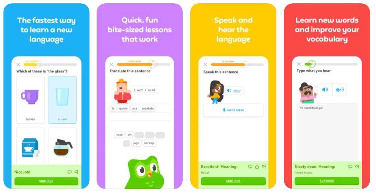 Duolingo iPhone application