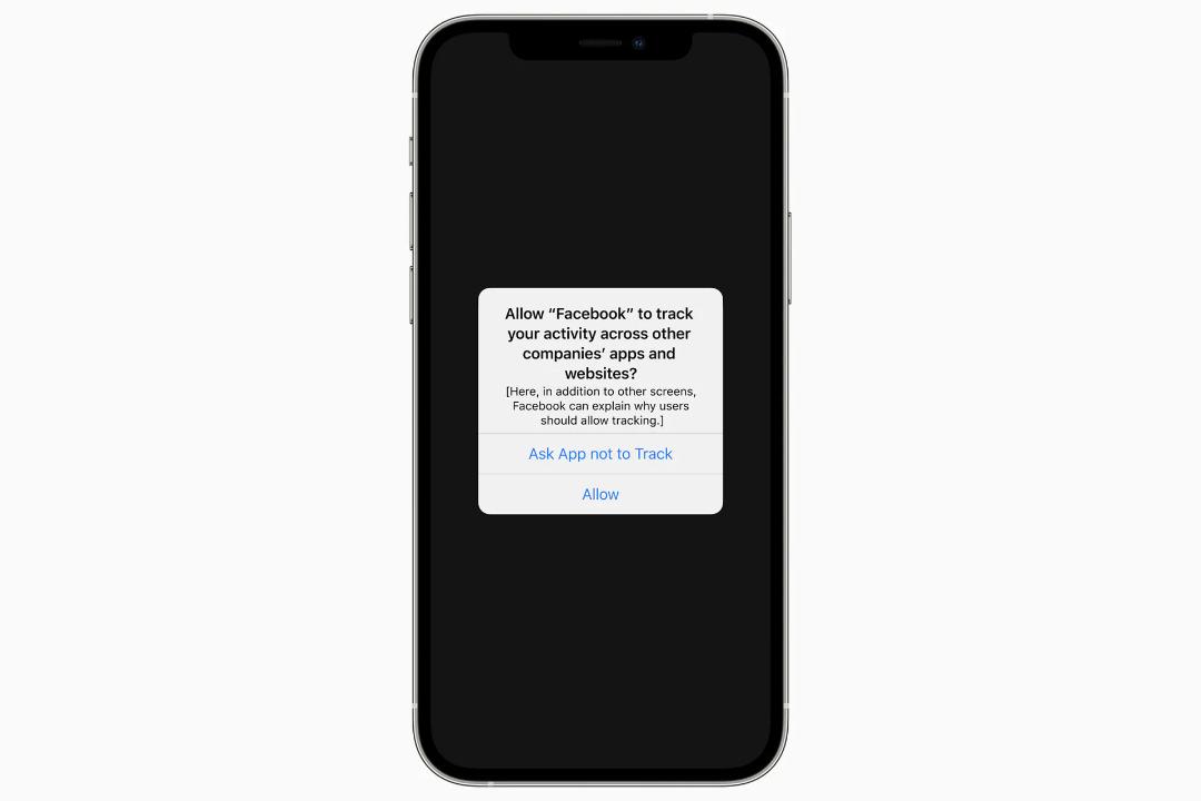 نوتیفیکیشن App Tracking Transparency آیفون برای فیسبوک
