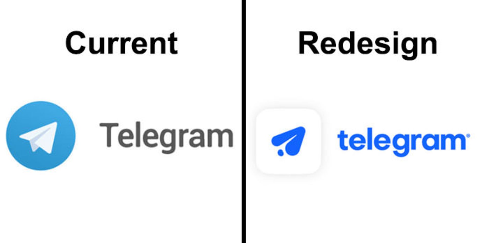 بازطراحی لوگوی تلگرام