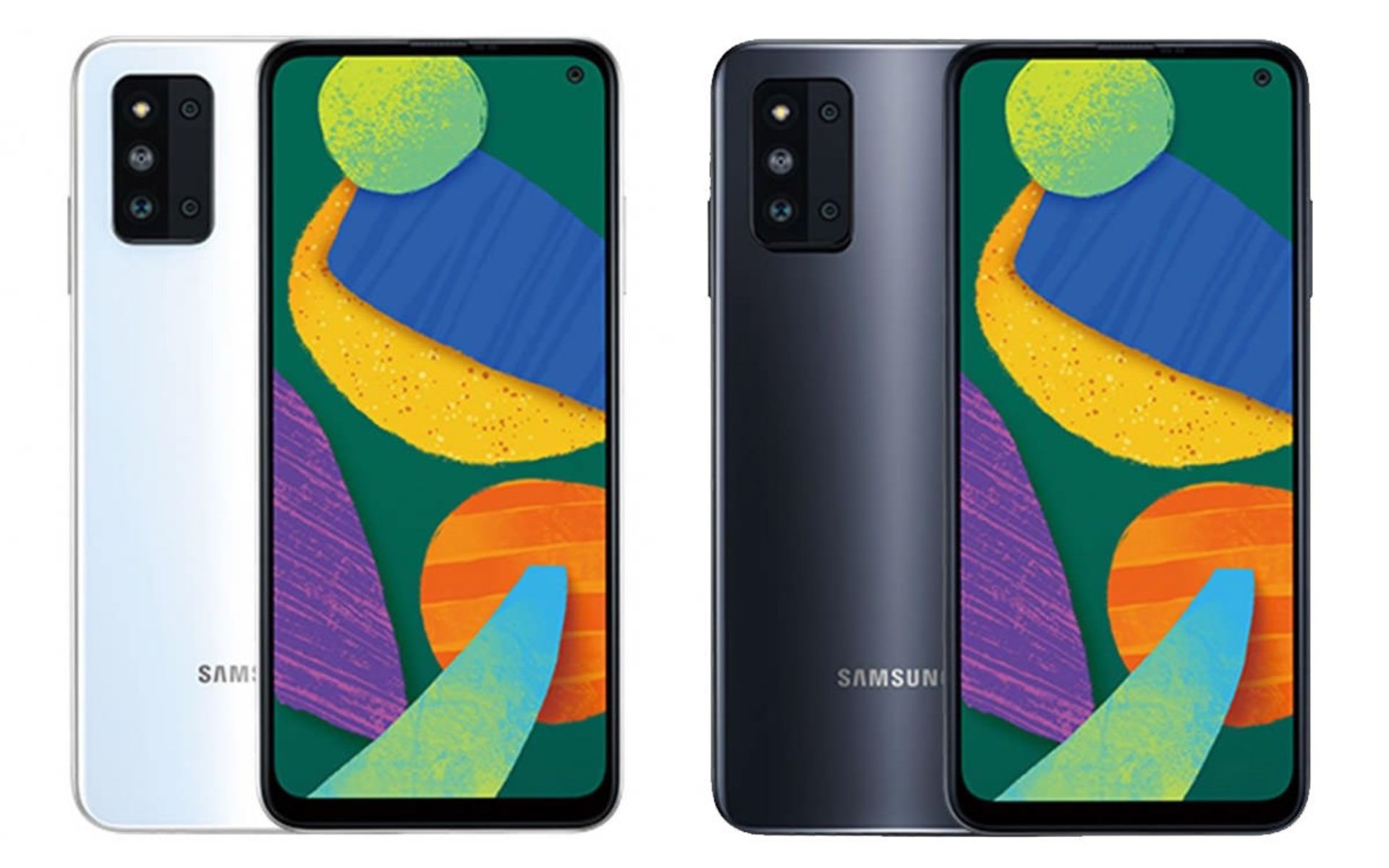 رنگ سفید و مشکی گلکسی اف ۵۲ فایوجی