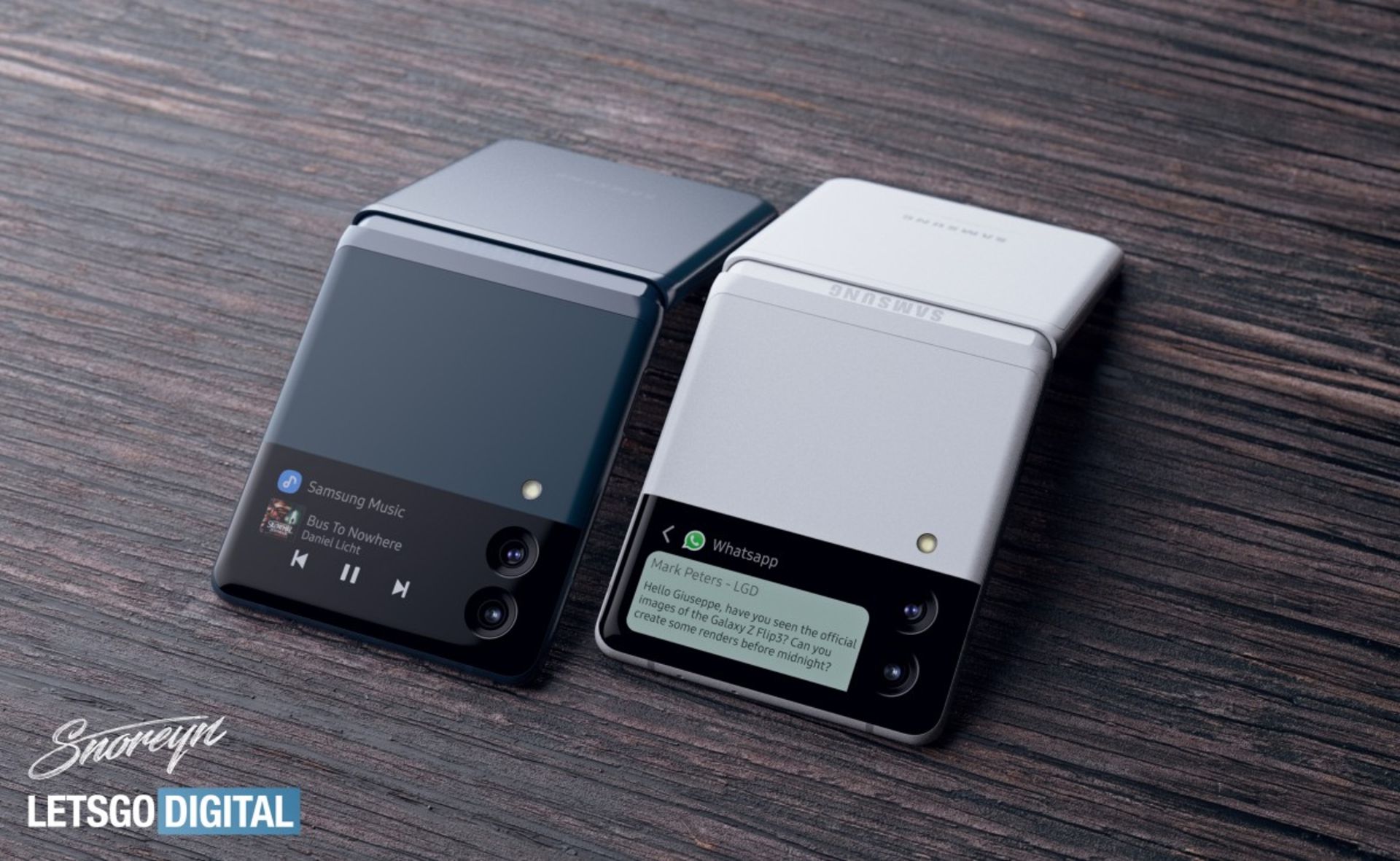 تصویری احتمالی از گلکسی زد فلیپ ۳