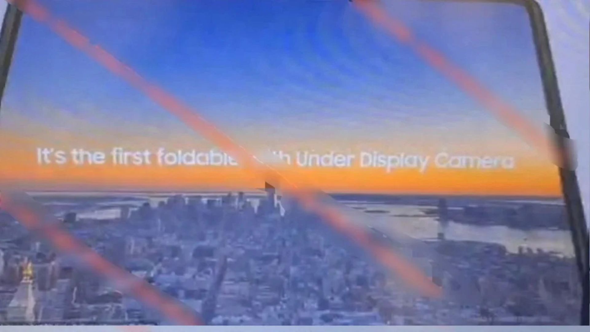 دوربین سلفی پشت صفحه نمایش گلکسی زد فولد 3 سامسونگ