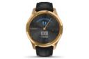 نمای روبرو اسمارت واچ ویوومو لوکس گارمین نسخه استیل Garmin vivomove Luxe Stainless Steel طلایی