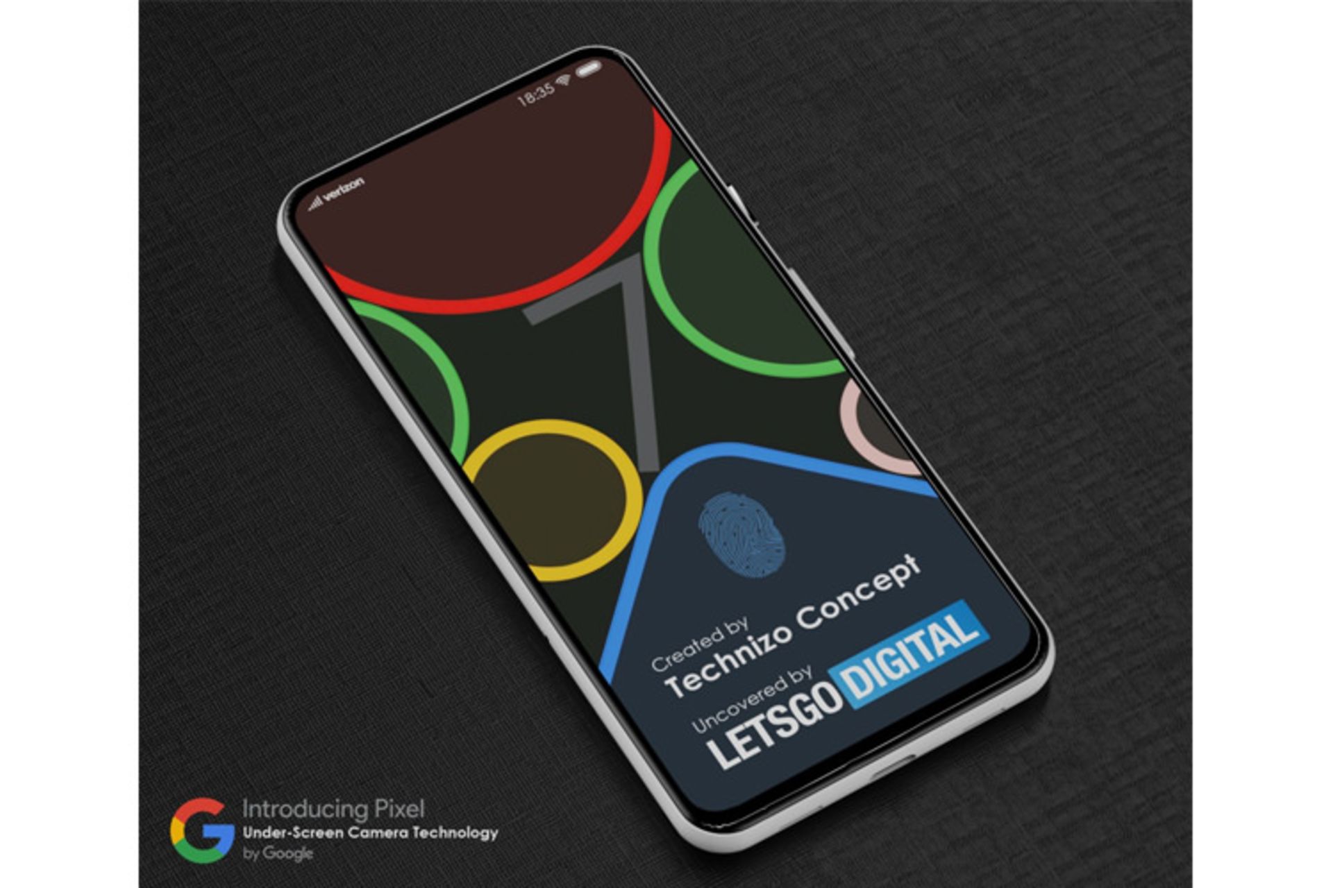 رندر منتسب به گوشی تاشوی گوگل