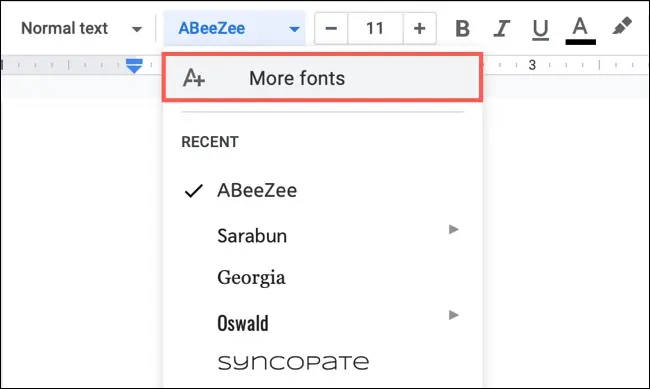 روش پیدا کردن، افزودن و حذف فونت‌ها از Google Docs - 1
