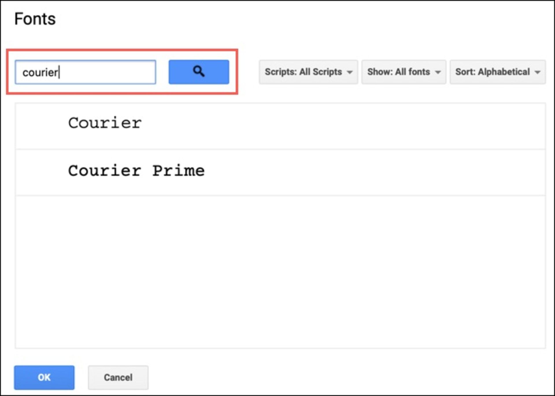 روش پیدا کردن، افزودن و حذف فونت‌ها از Google Docs - 3