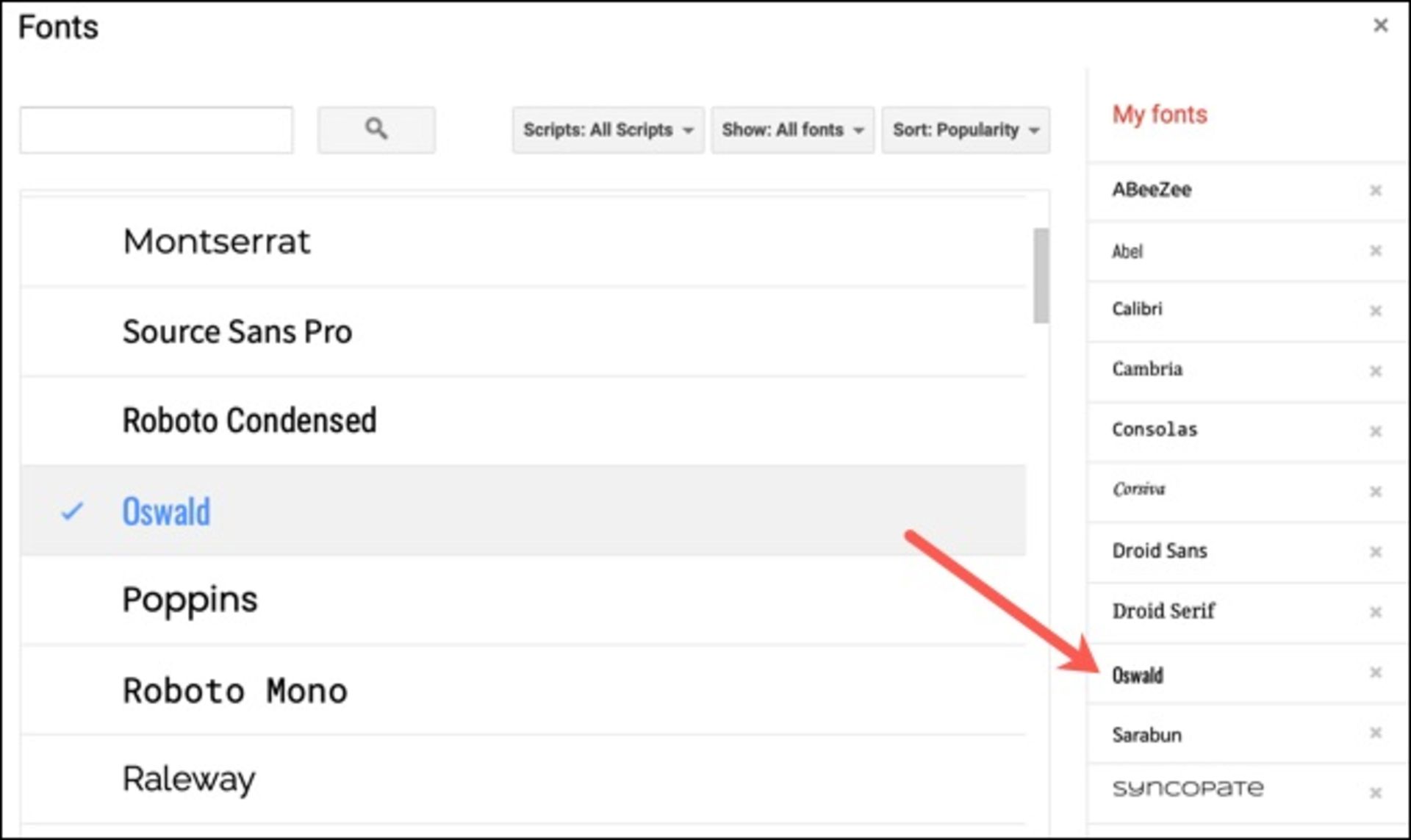 روش پیدا کردن، افزودن و حذف فونت‌ها از Google Docs - 7