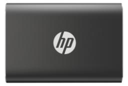 نمای روبرو SSD اچ پی HP P500 USB 3.1 Gen 2 مشکی