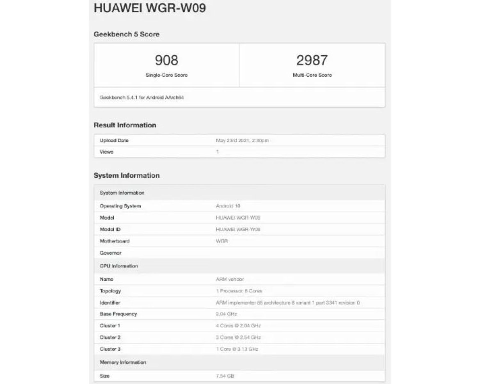 بنچمارک میت پد پرو 2 هواوی