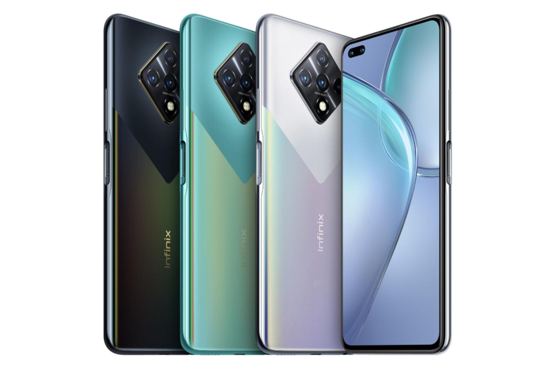رنگ های مختلف گوشی موبایل زیرو 8 اینفینیکس Infinix Zero 8