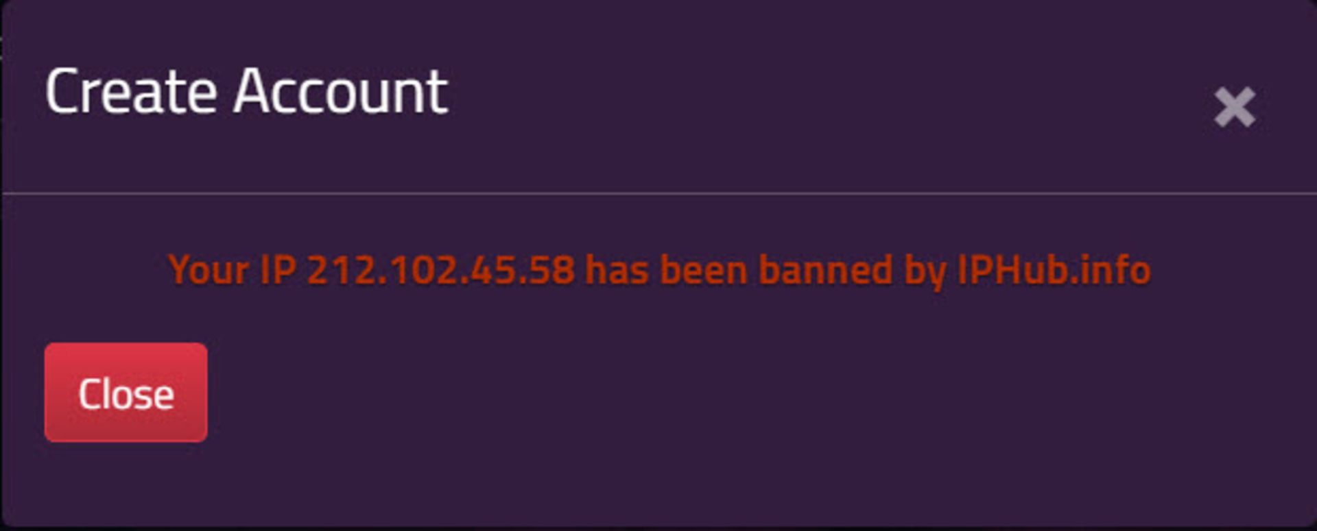 آی‌پی مسدود / Banned IP