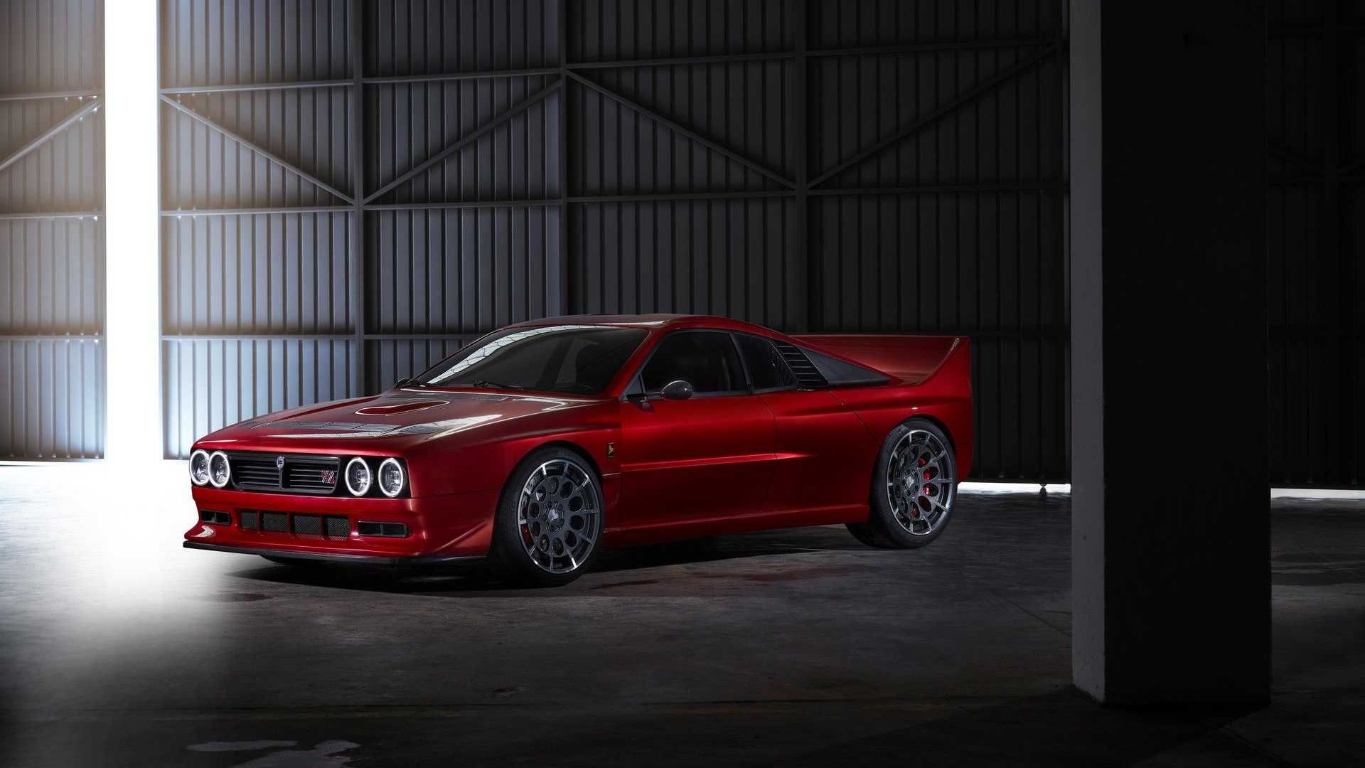 نمای سه چهارم کیمرا ایوو 37 لانچیا 037 / Kimera EVO37 Lancia 037 قرمز رنگ
