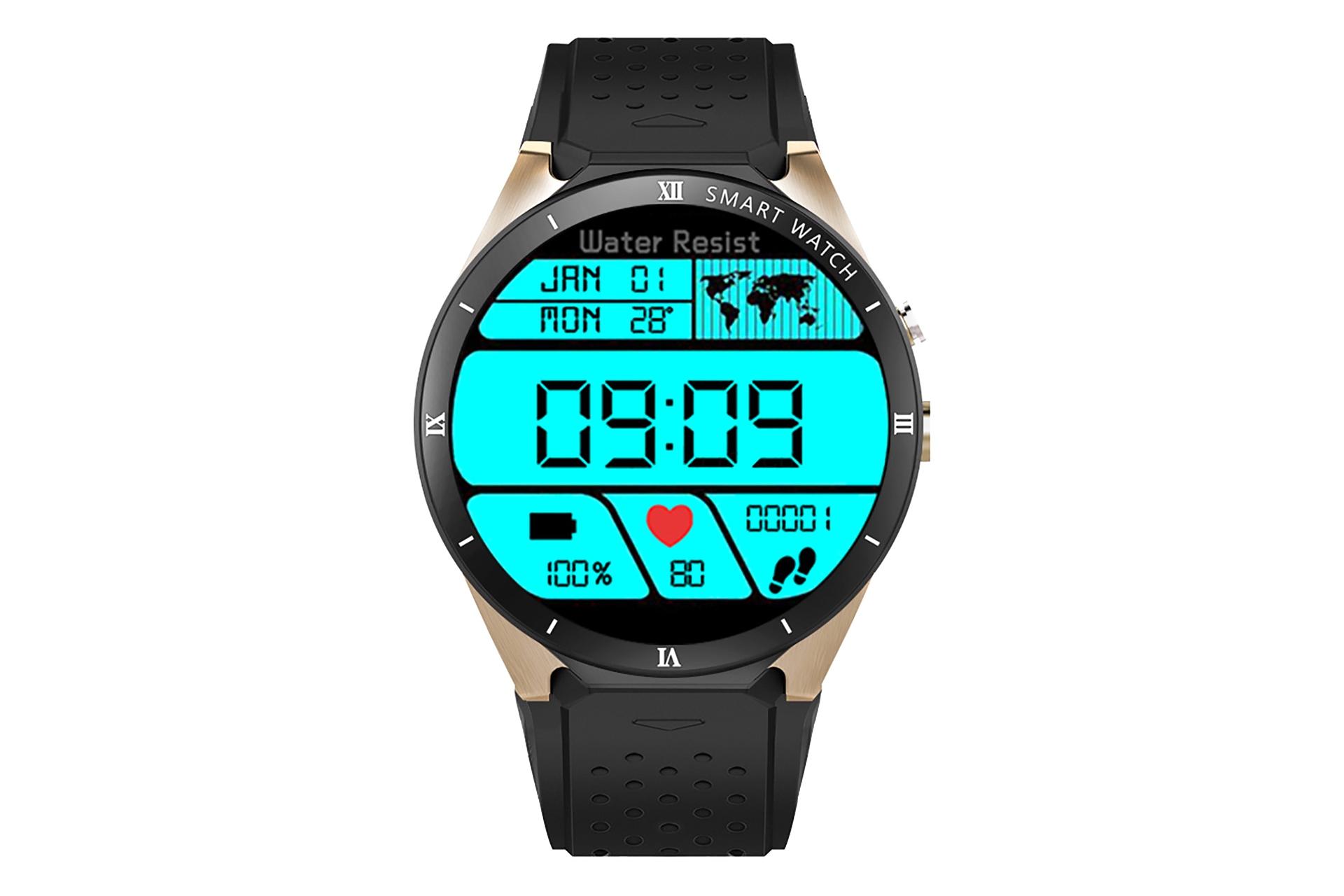 واچ فیس ابزار پوشیدنی اسمارت واچ کینگ ویر KW88 پرو Kingwear KW88 Pro طلایی