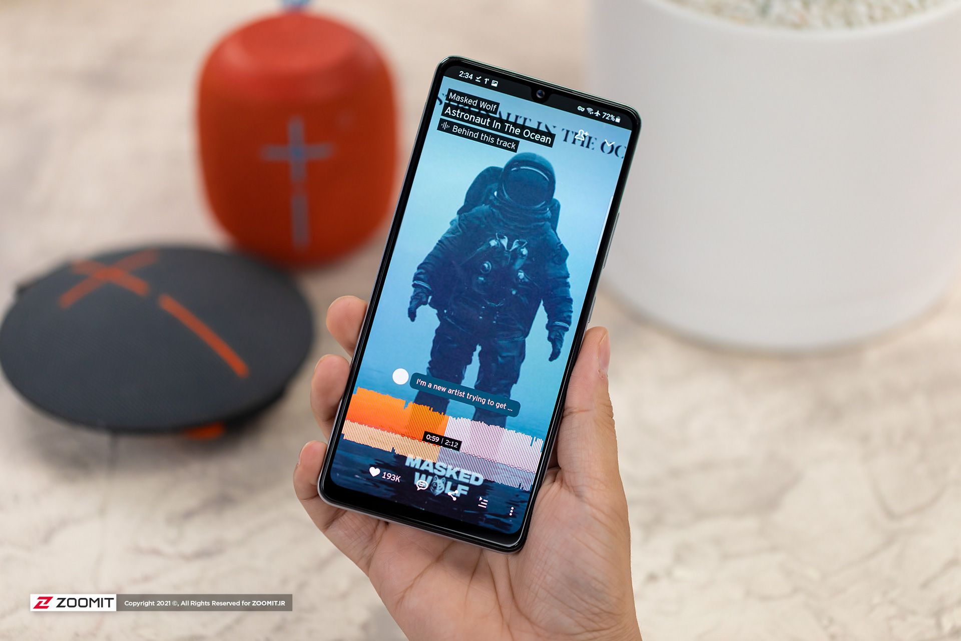 پخش موسیقی با گوشی گلکسی A42 سامسونگ مدل 5G