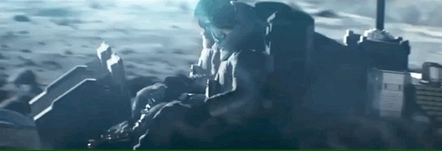 طرح مفهومی خودرو ماه پیما درحال گشت و گذار روی سطح ماه