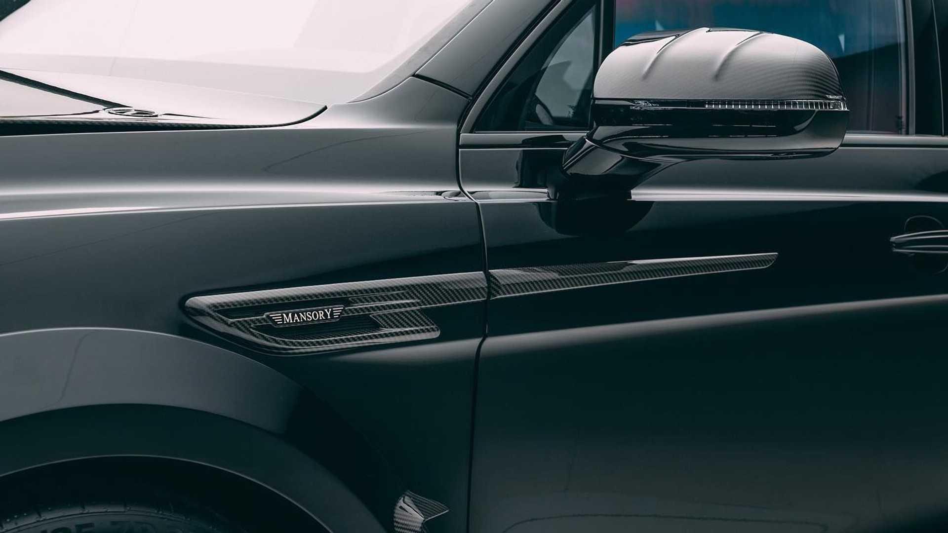 نمای گلگیر بنتلی بنتایگا منصوری Mansory Bentley Bentayga Facelift