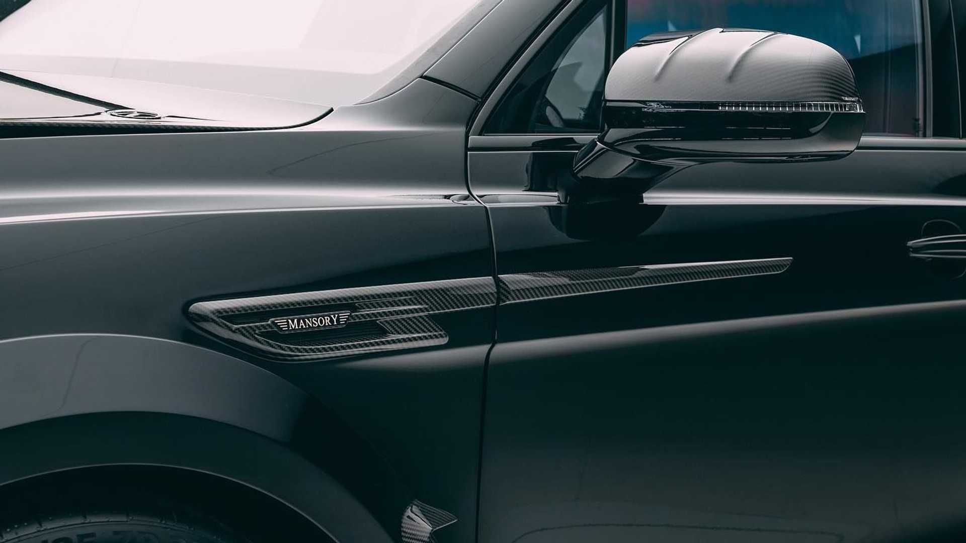 نمای گلگیر بنتلی بنتایگا منصوری Mansory Bentley Bentayga Facelift