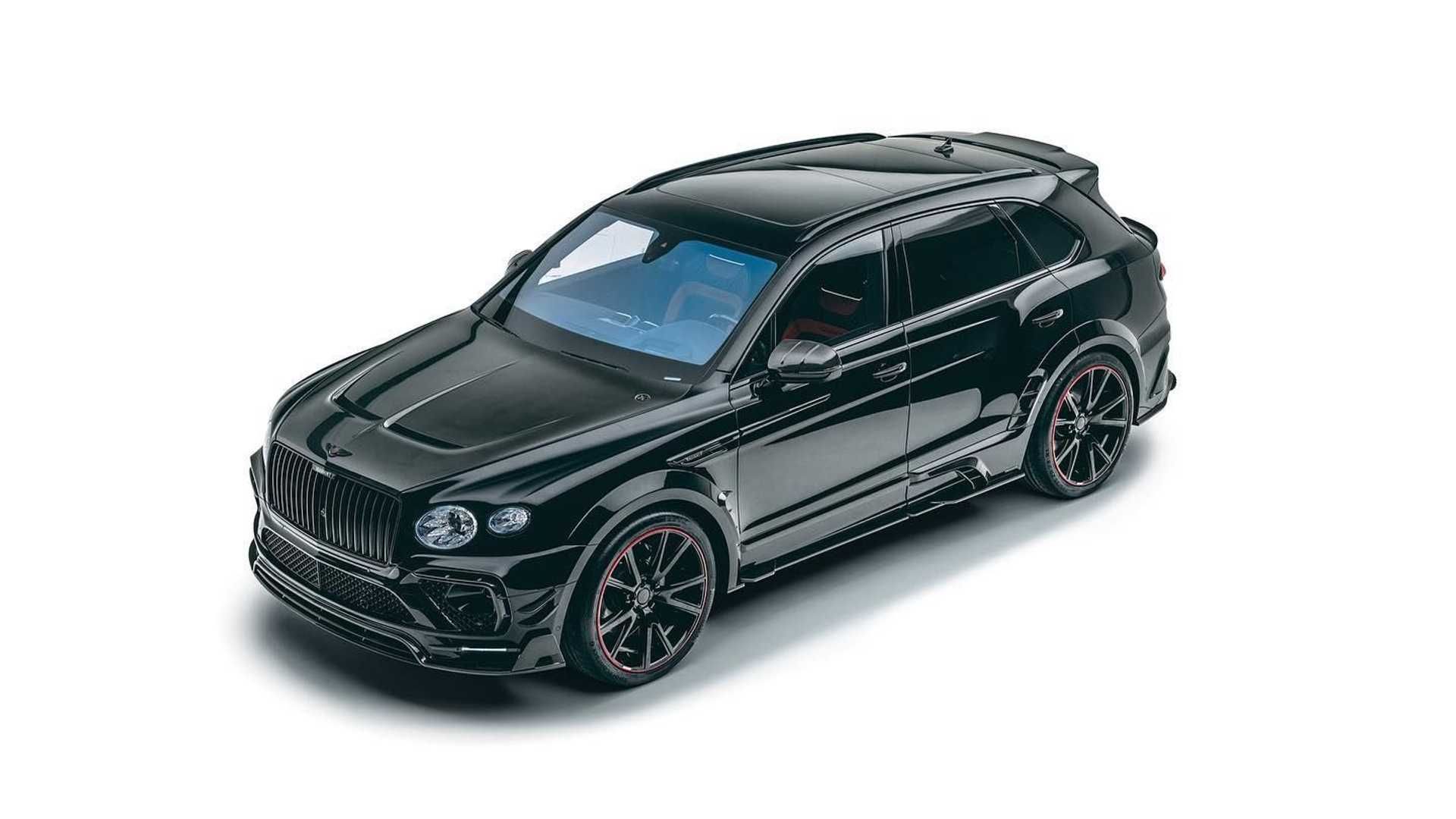 نمای مقابل نمای بالا بنتلی بنتایگا منصوری Mansory Bentley Bentayga Facelift