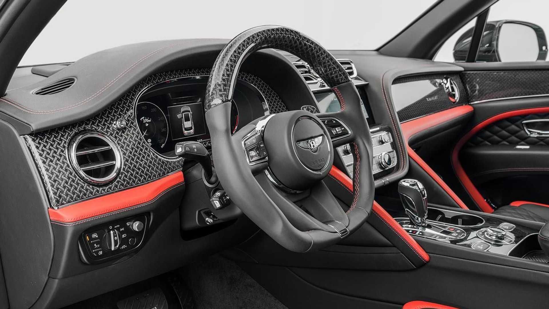 نمای فرمان بنتلی بنتایگا منصوری Mansory Bentley Bentayga Facelift