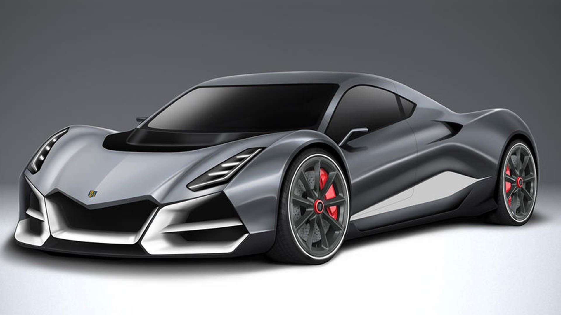 نمای جلو ابرخودرو هیبریدی مورند / Morand Cars Hypercar