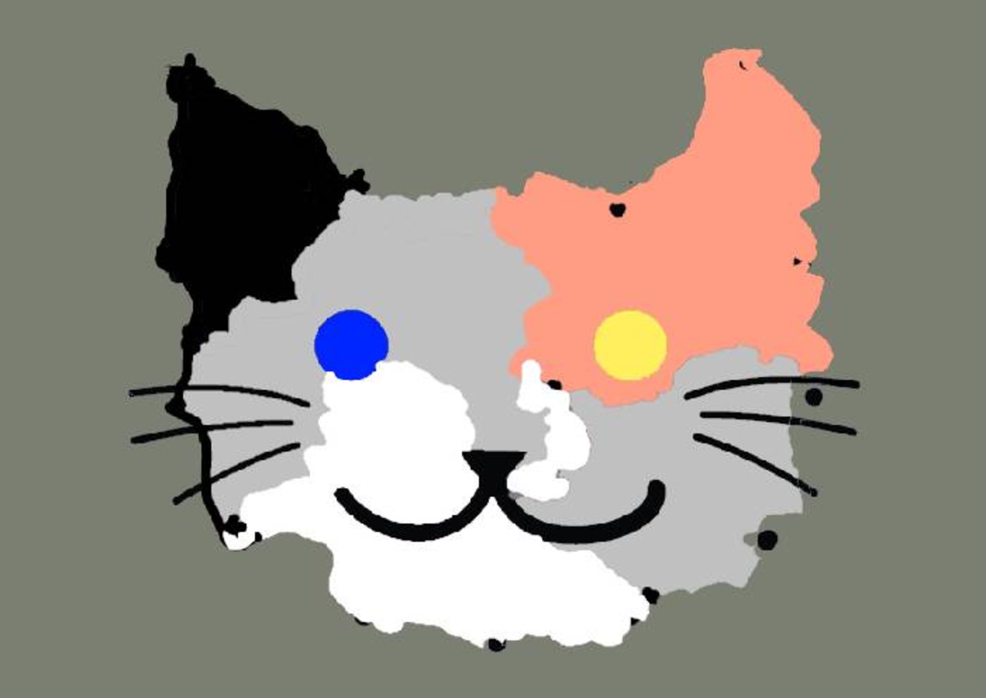 نقاشی گربه توسط مرد فلج دارای ایمپلنت مغزی