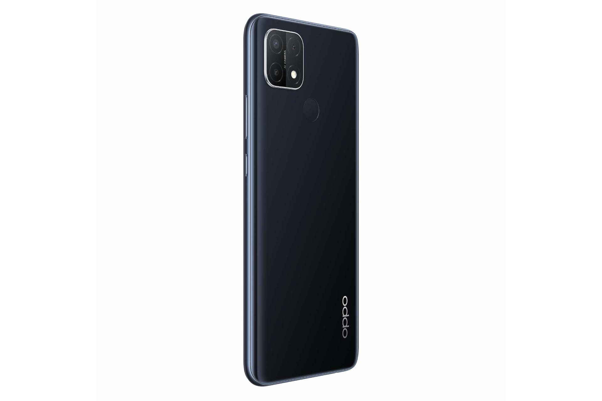 نمای چپ پنل پشت گوشی موبایل ای 15 اوپو Oppo A15 مشکی