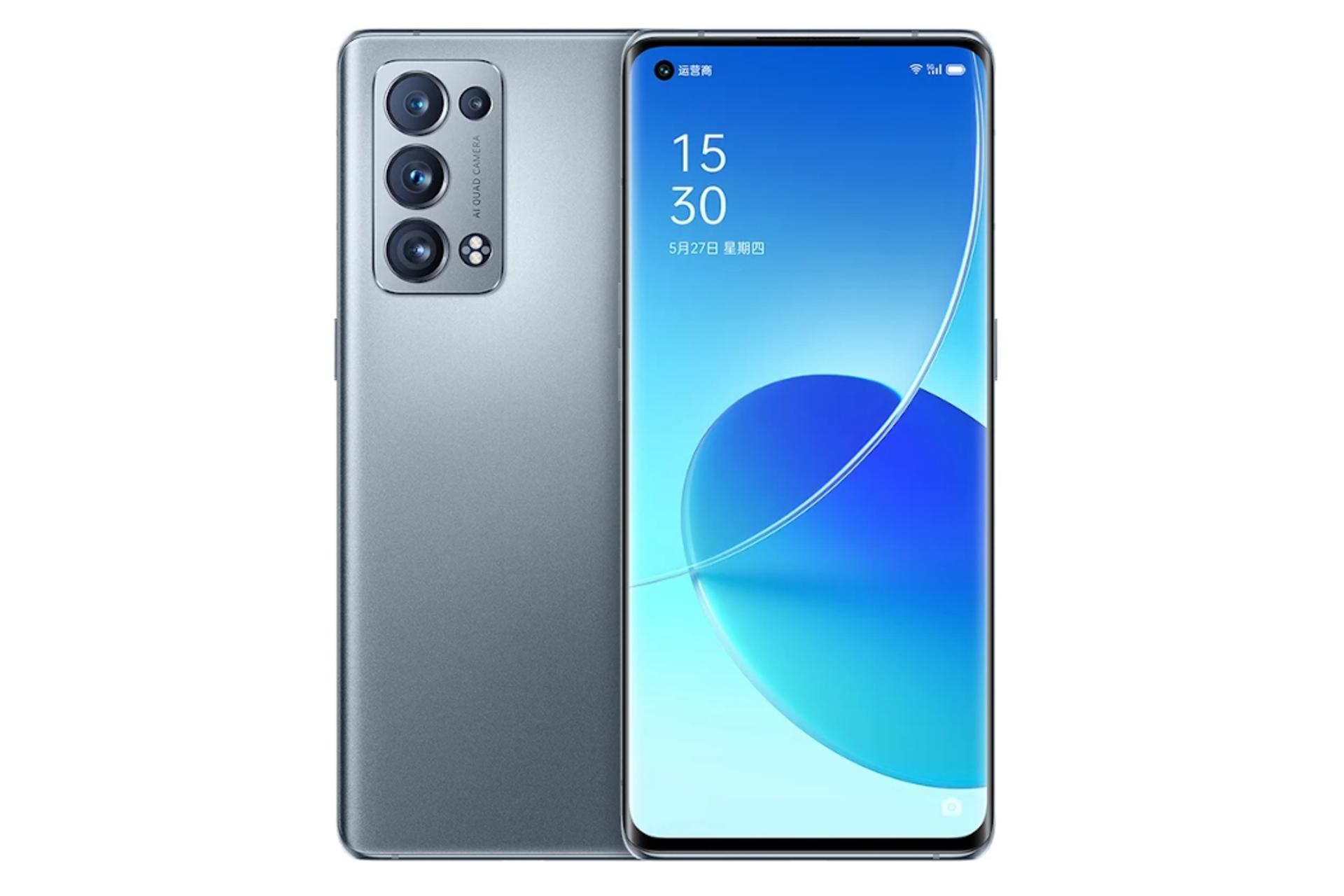گوشی موبایل رنو 6 پرو پلاس اوپو نسخه 5G Oppo Reno6 Pro Plus 5G خاکستری