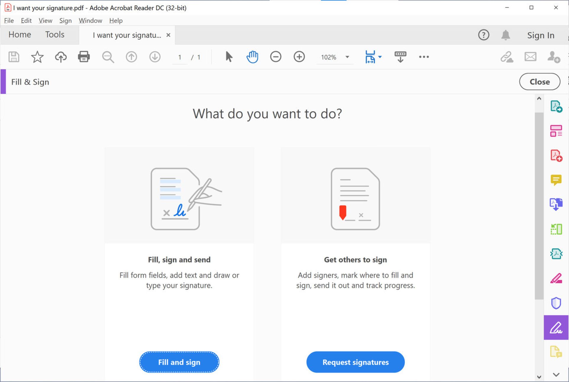 امضا الکترونیکی در ویندوز با Adobe Acrobat Reader