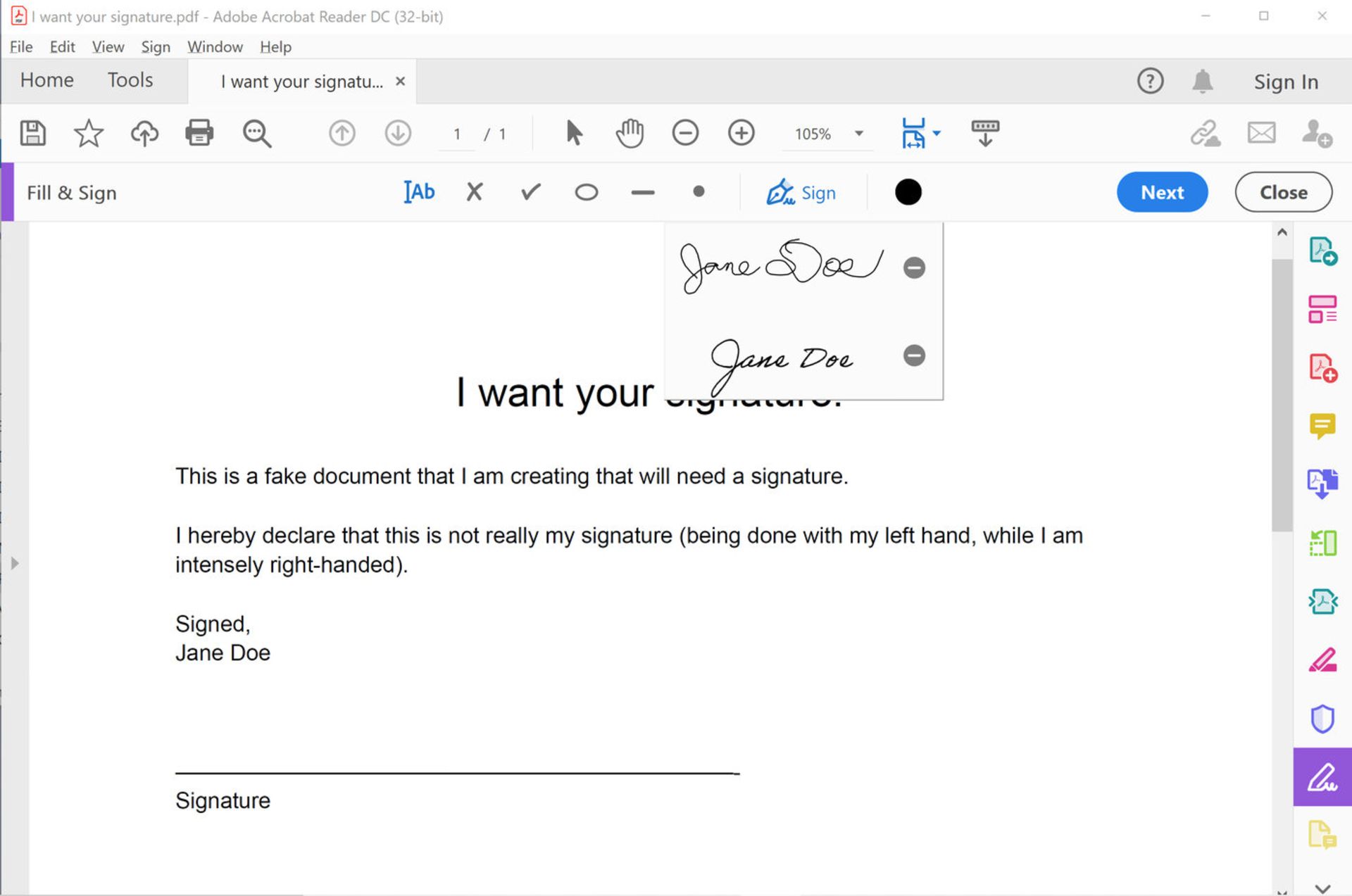 امضا الکترونیکی در ویندوز با Adobe Acrobat Reader