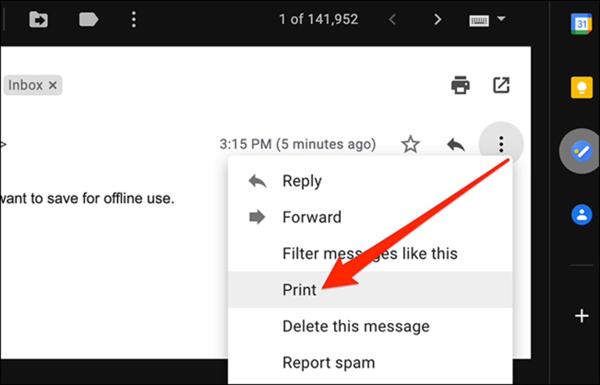 ذخیره‌ی ایمیل به شکل فایل PDF در مک
