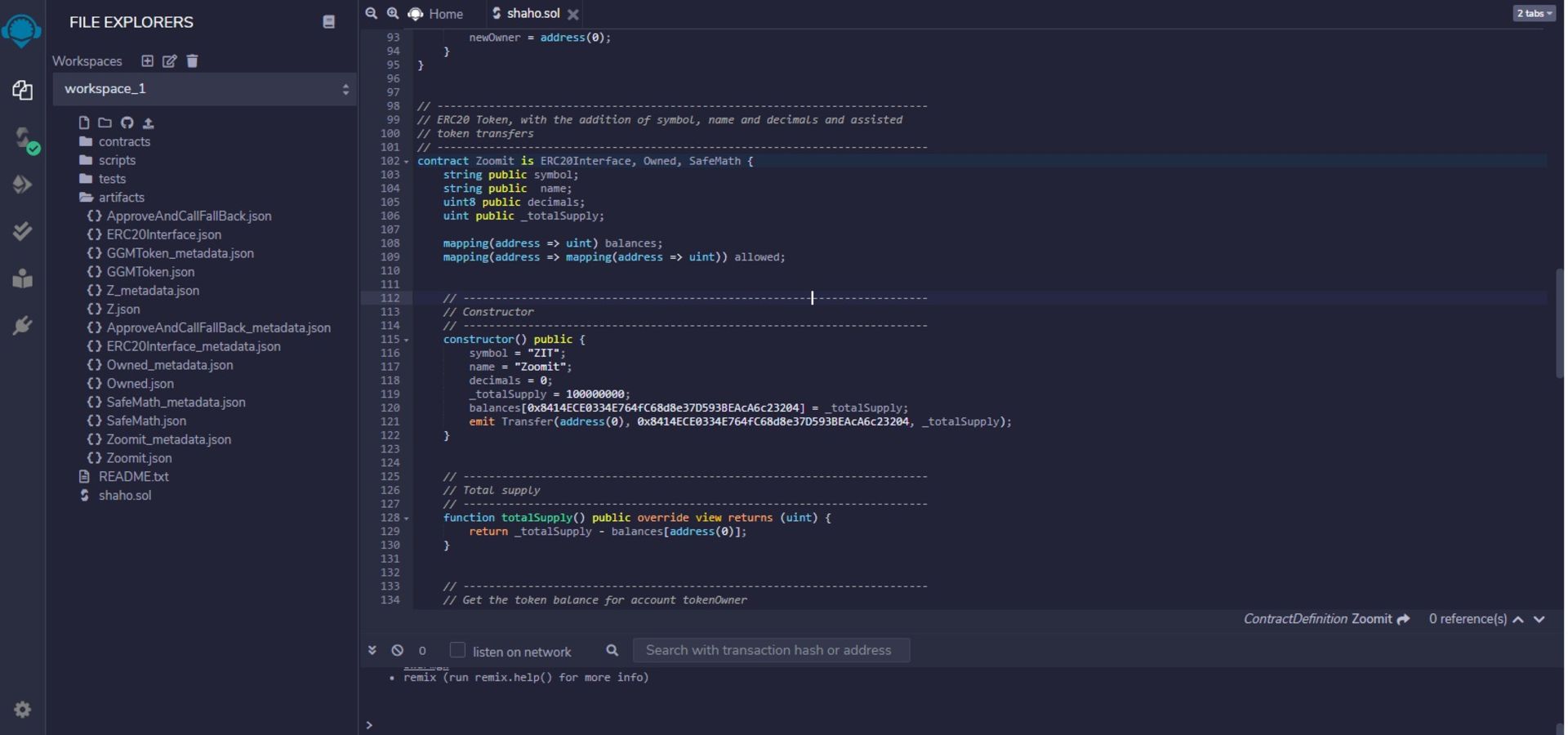 کد ساخته شده در رمیکس