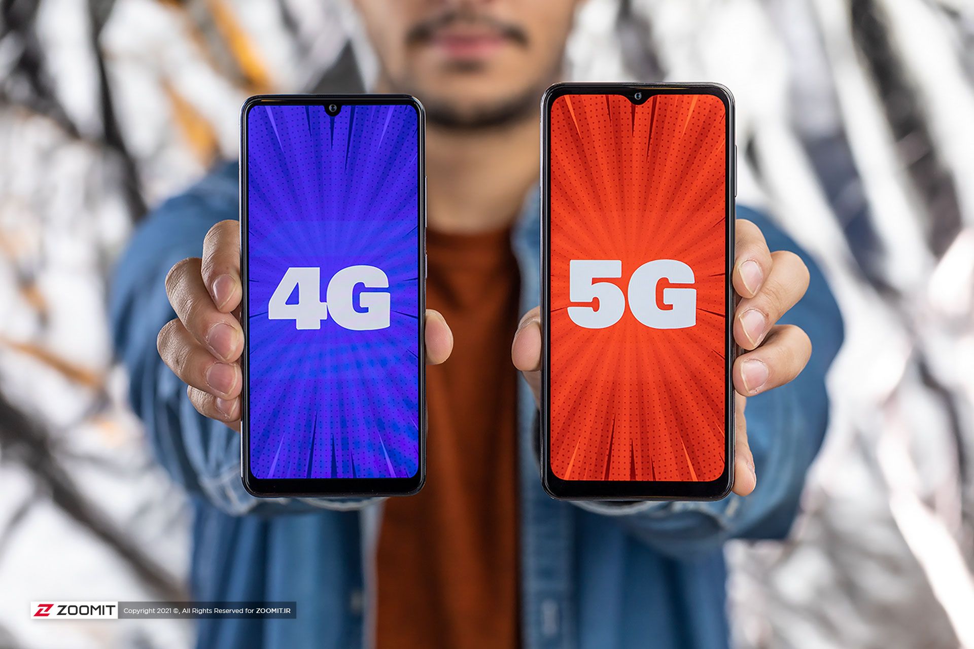 مدل 5G و مدل 4G گلکسی A32 سامسونگ در کنار هم